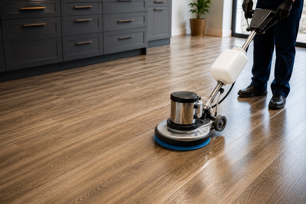 Luxury Vinyl Plank Cleaning and Sealing